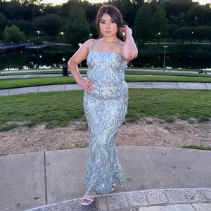 Kenzie Formal Sequin X-Back Dress